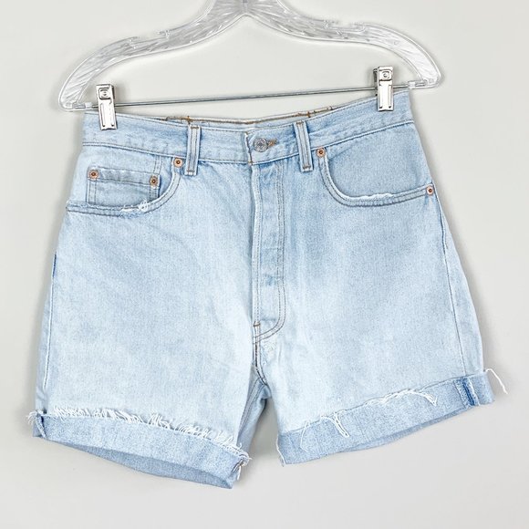 RE/DONE x Levi's | NWT 90's denim shorts light wash 26 - Picture 2 of 10
